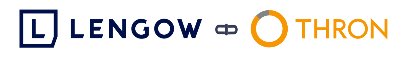 Logo Lengow e logo THRON.